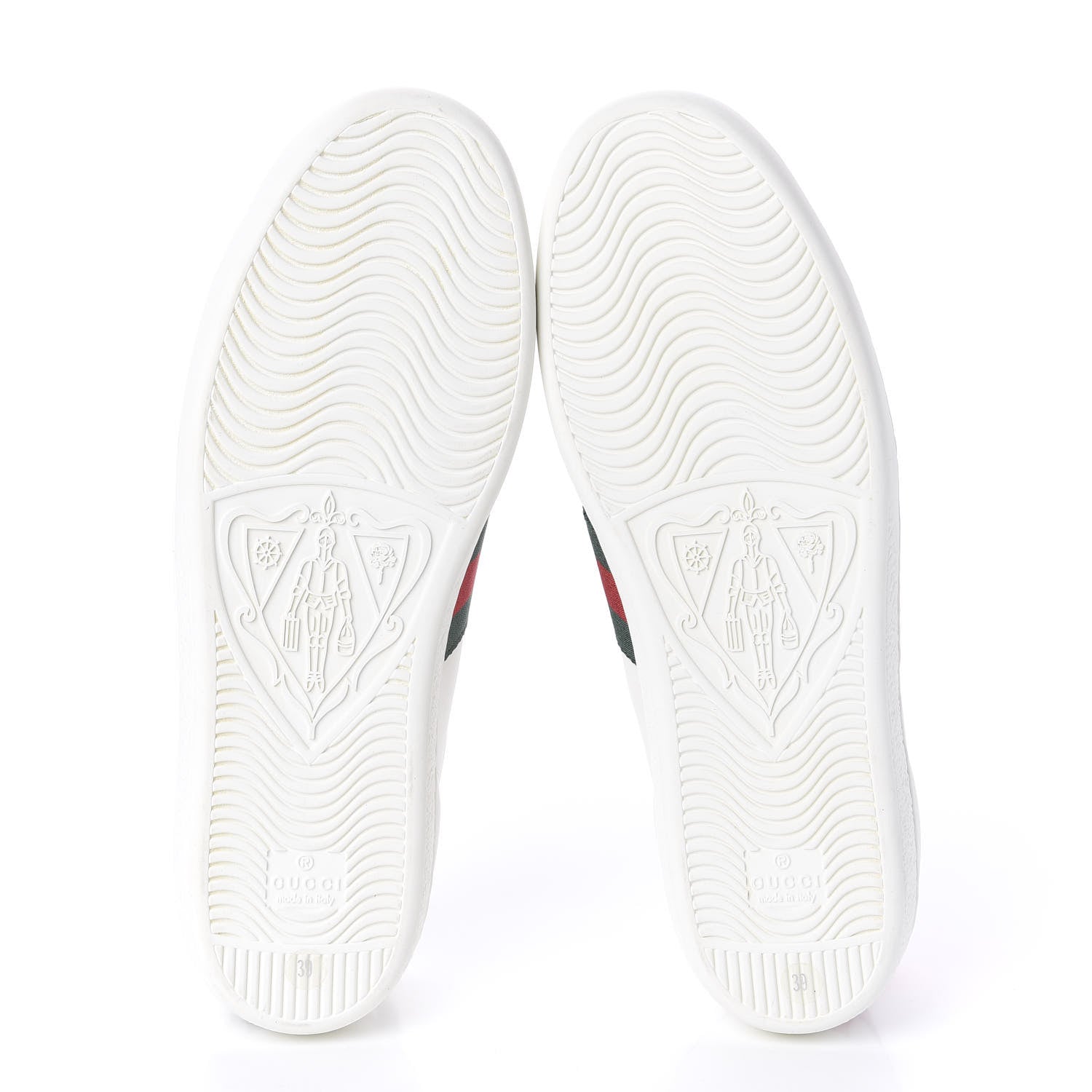 Gucci Calfskin Ayers Bee Embroidered Womens Ace Sneakers 39 White Green 5 of 9