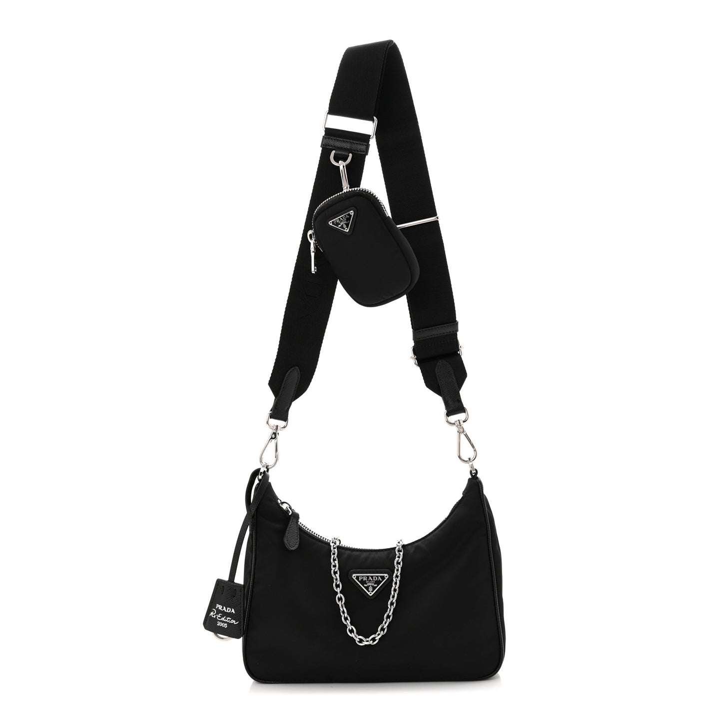 Nylon Re-Edition 2005 Shoulder Bag Black