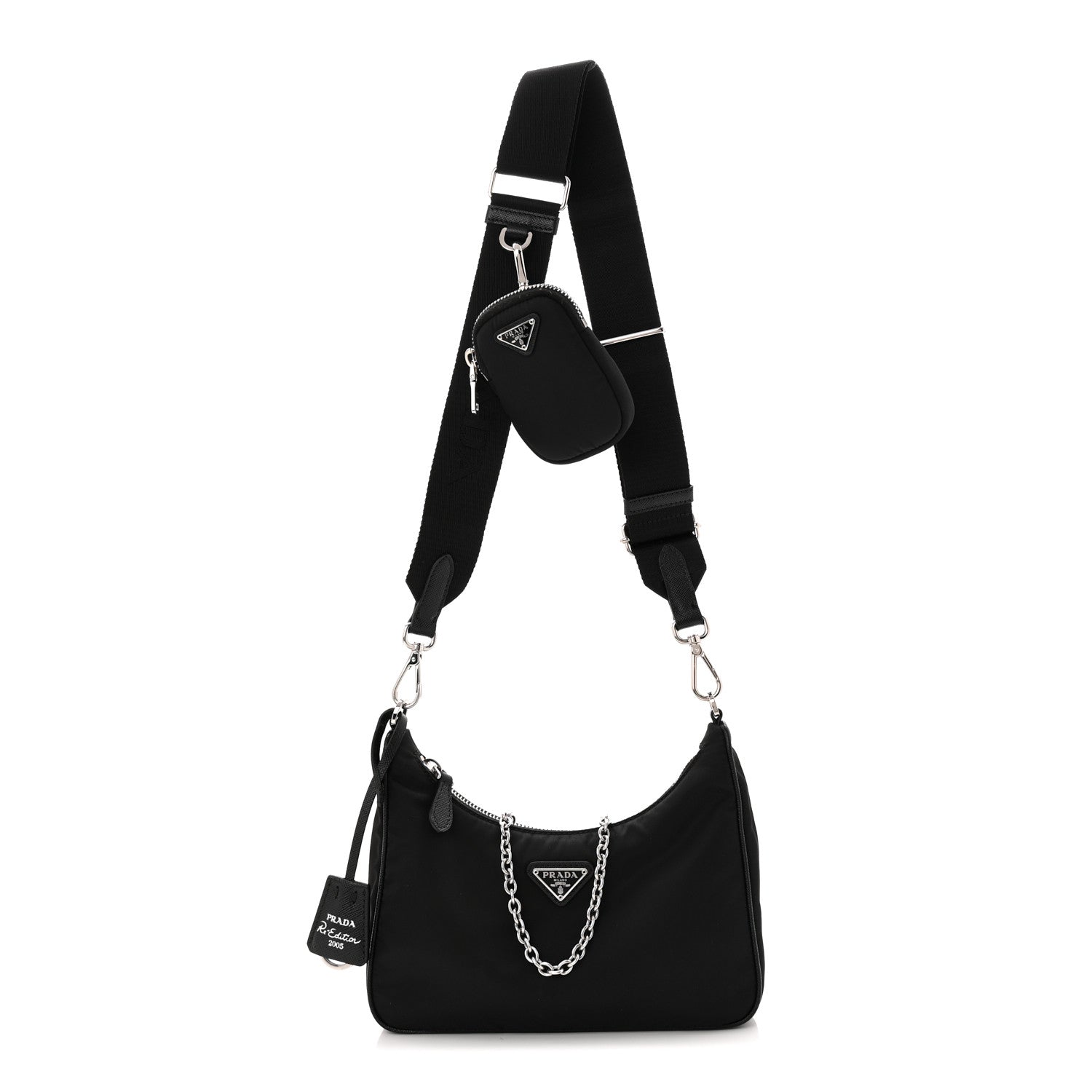 Prada Nylon Re-Edition 2005 Shoulder Bag Black 1 of 11