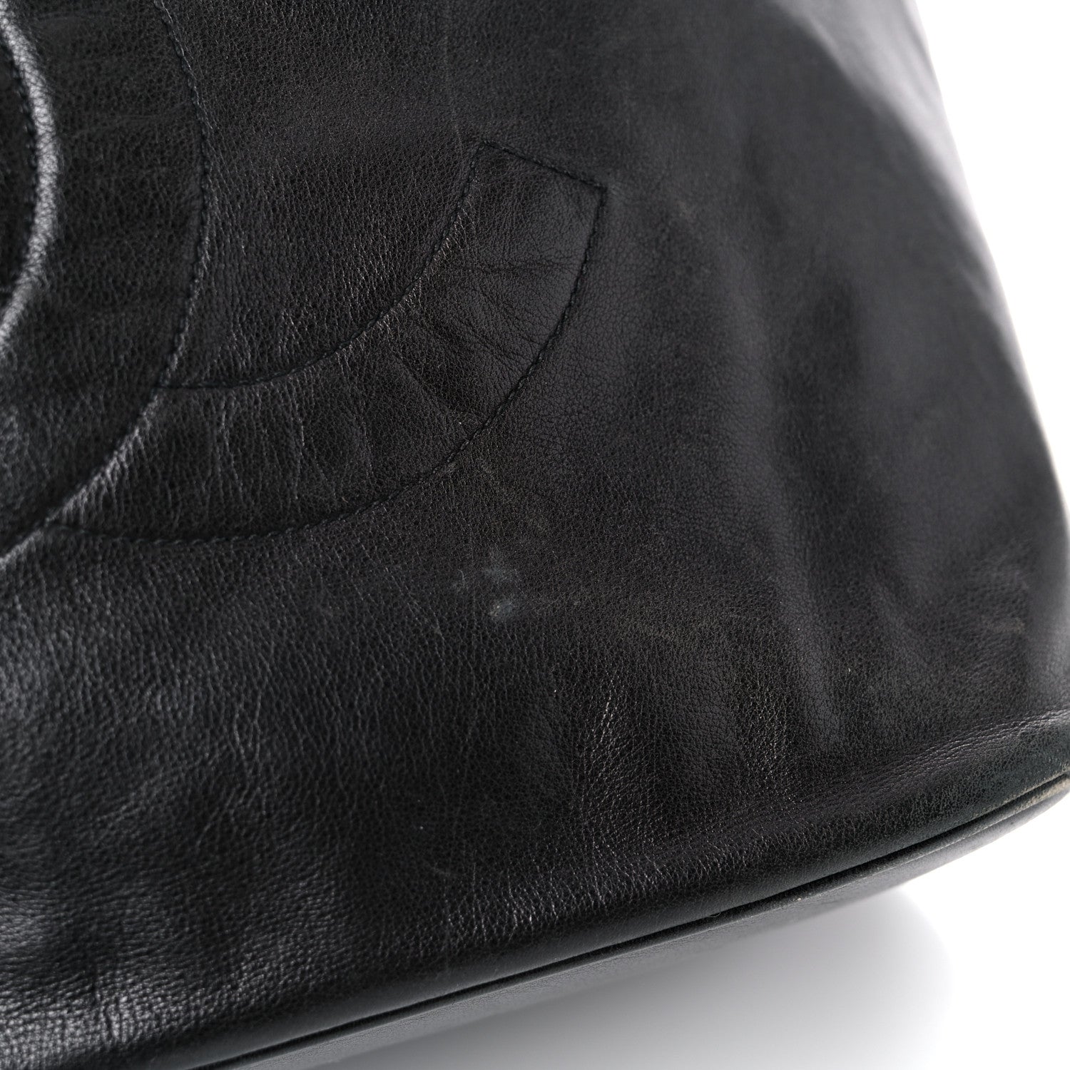 Chanel Lambskin Drawstring Sling Backpack Black 11 of 27