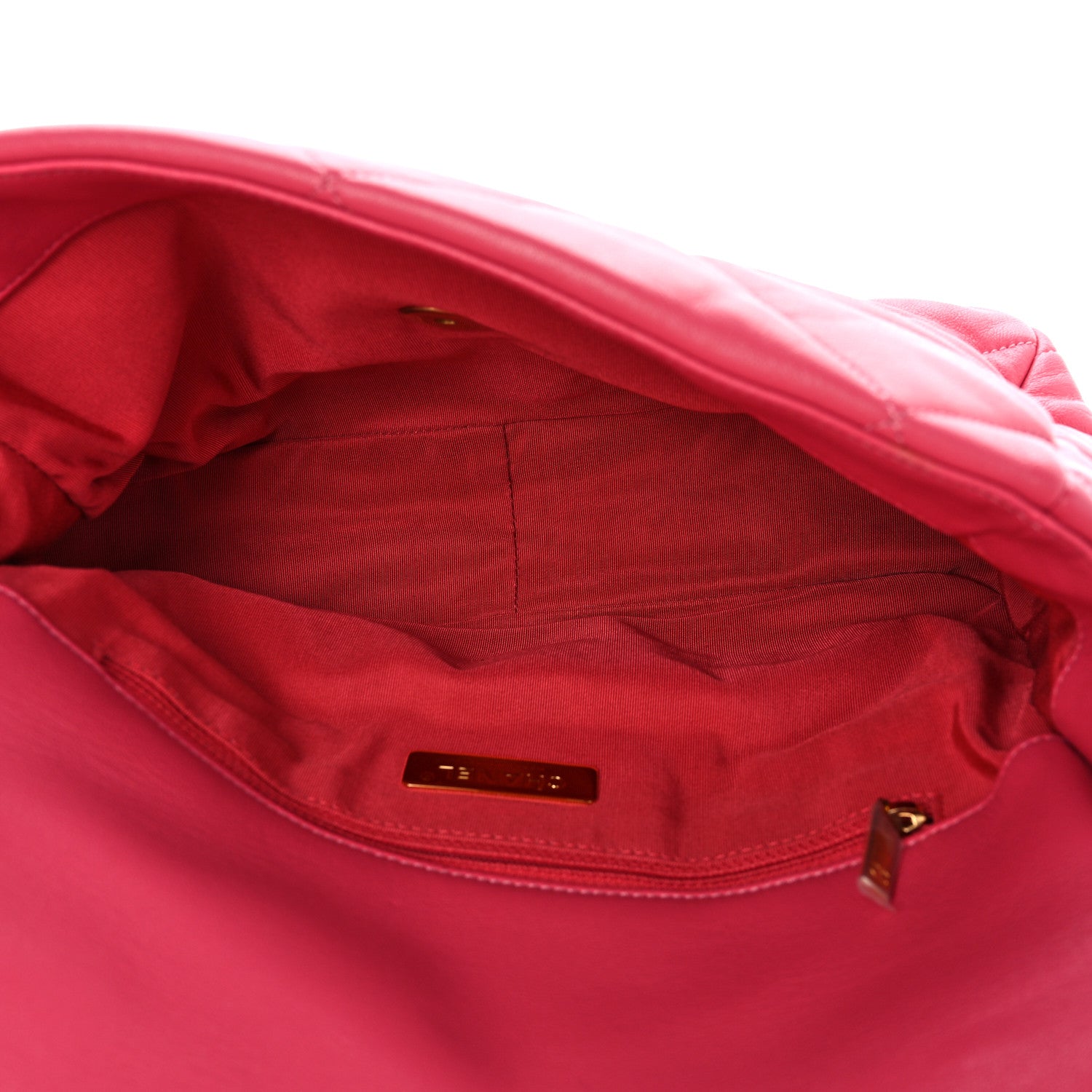 Chanel Lambskin Quilted Large Chanel 19 Flap Dark Pink 5 of 10