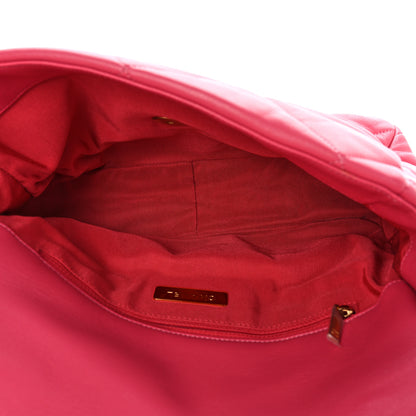 Chanel Lambskin Quilted Large Chanel 19 Flap Dark Pink 5 of 10