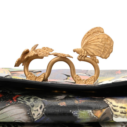 Valentino Garavani Canvas Vitello Camubutterfly Va Va Voom Shoulder Bag Multicolor 9 of 9