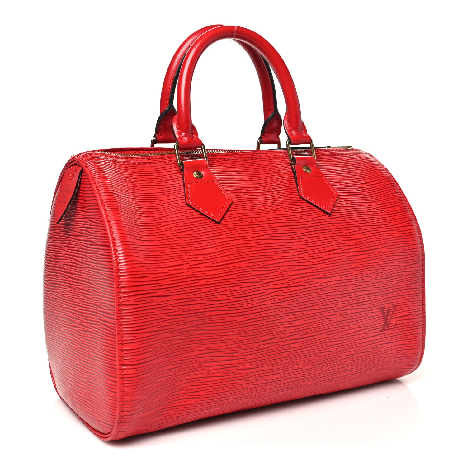 Louis Vuitton Epi Speedy 25 Castillan Red 3 of 9