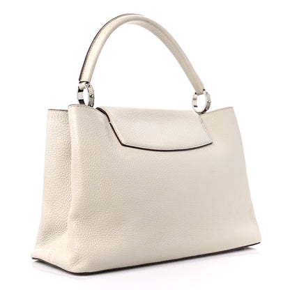 Louis Vuitton Taurillon Capucines MM Blanc Casse 3 of 16