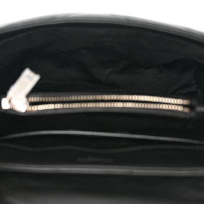 Saint Laurent Calfskin Y Quilted Monogram Small Loulou Crossbody Bag Black 5 of 10