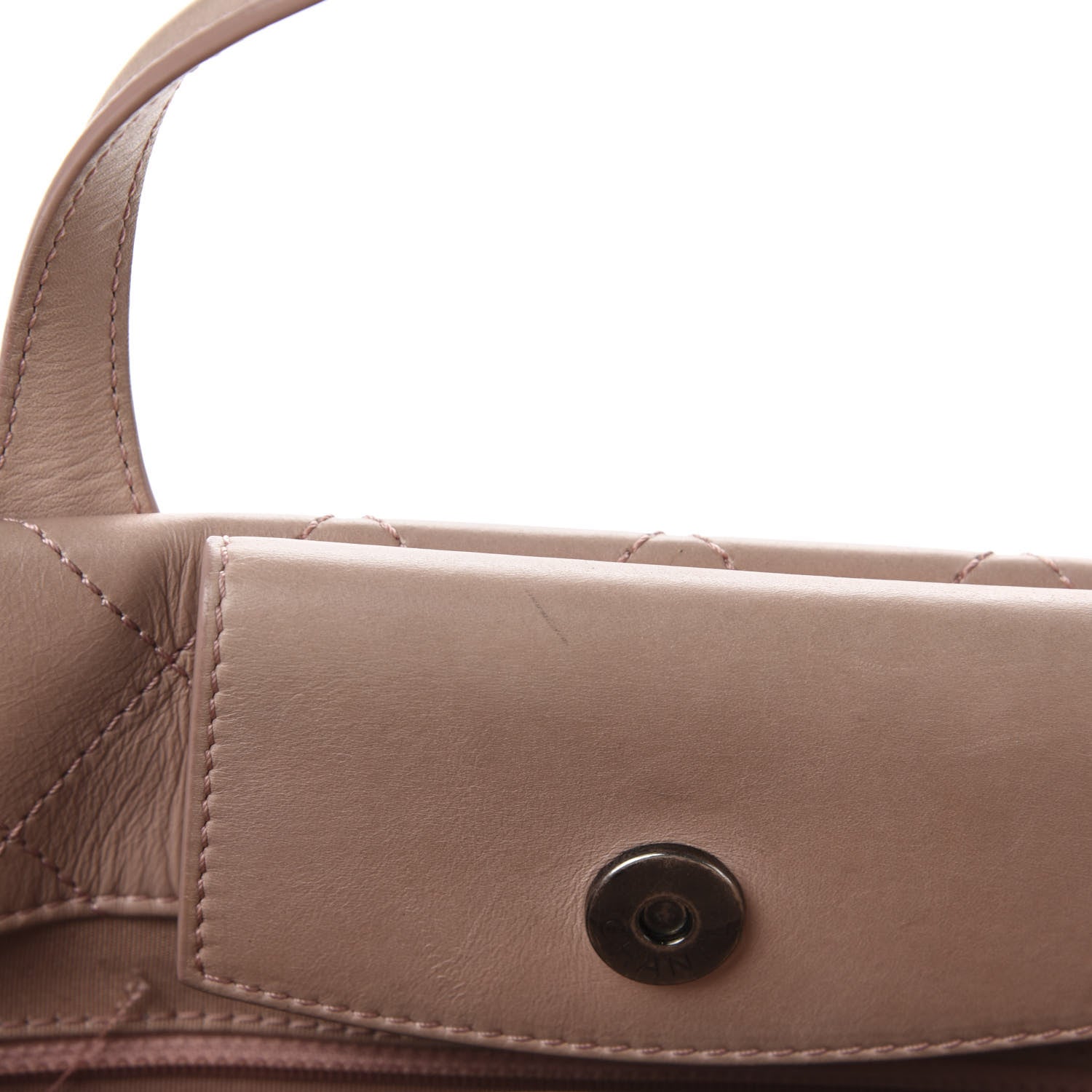 Chanel Calfskin Quilted Small Easy Shopping Tote Light Pink 8 of 18