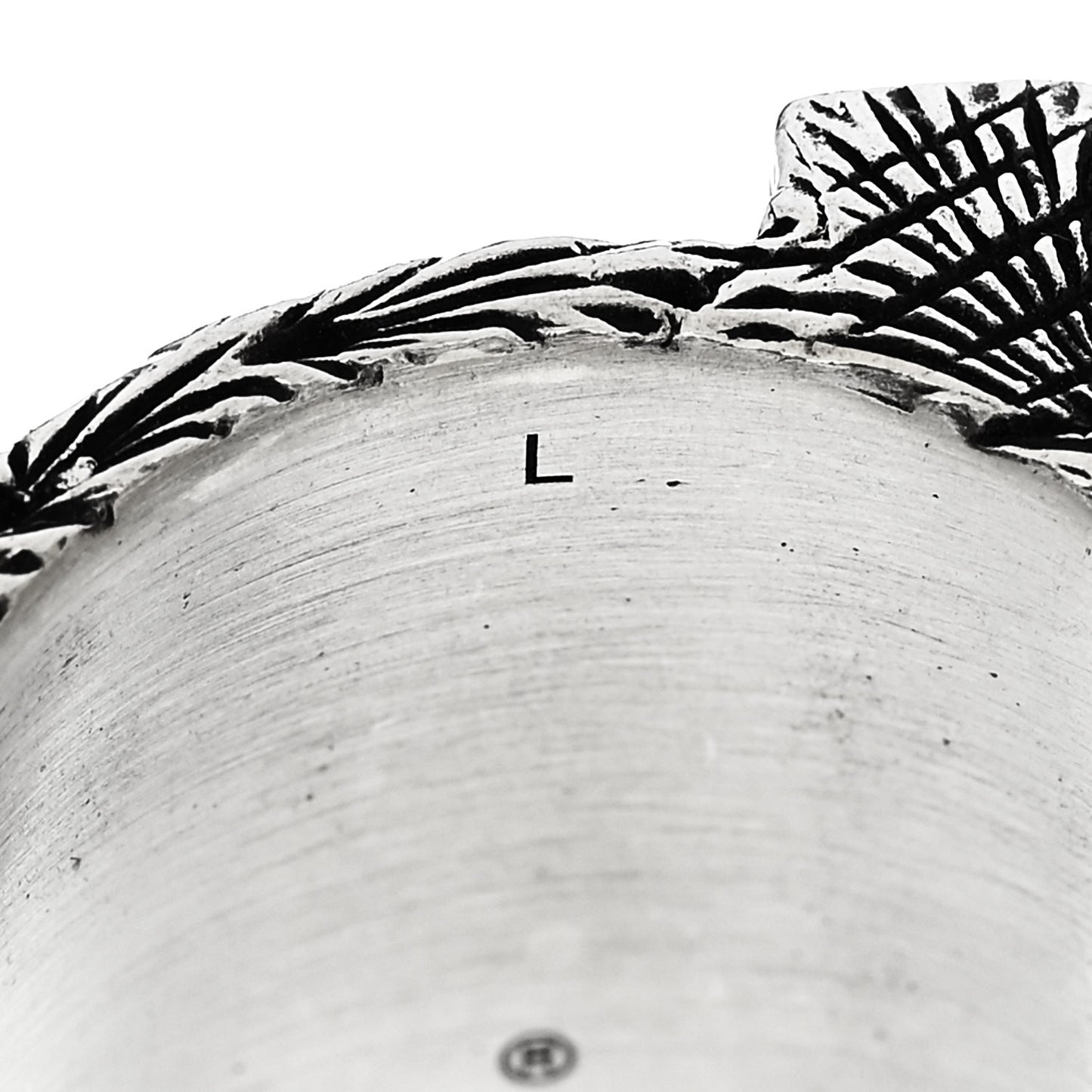Sterling Silver Letter L Ring 60 9