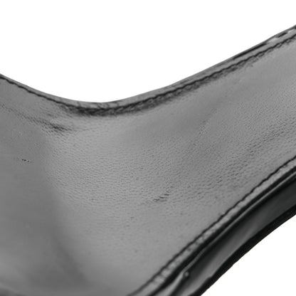 Saint Laurent Patent Calfskin Opyum 110 Sandals 38.5 Black 11 of 13