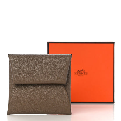 Hermes Chevre Mysore Bastia Coin Purse Etoupe 10 of 10