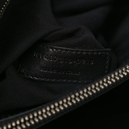 Saint Laurent Calfskin Y Quilted Monogram Medium Loulou Chain Satchel Black 6 of 9