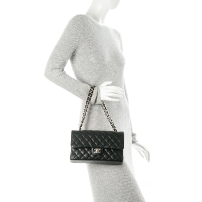 Chanel Caviar Quilted Medium Double Flap Black 2 of 8