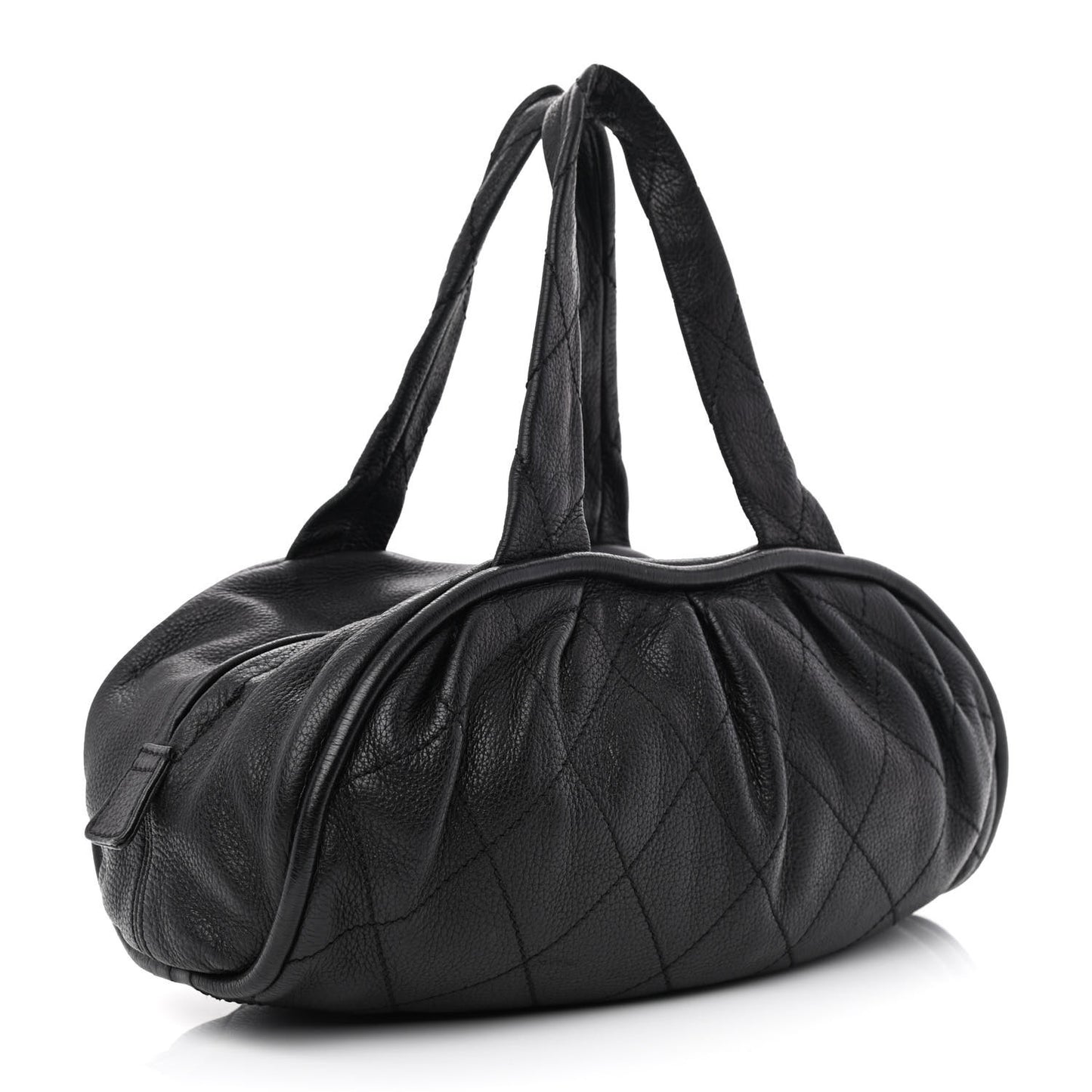 Deerskin Stitched Bowler Black