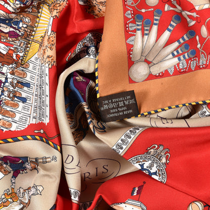Hermes Silk Promenades de Paris Scarf 70 4 of 4