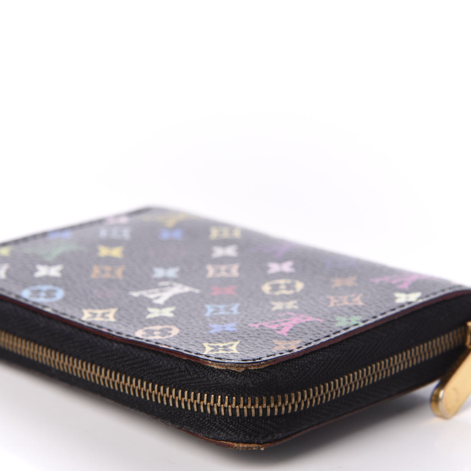 Louis Vuitton Monogram Multicolor Zippy Coin Purse Black 9 of 12