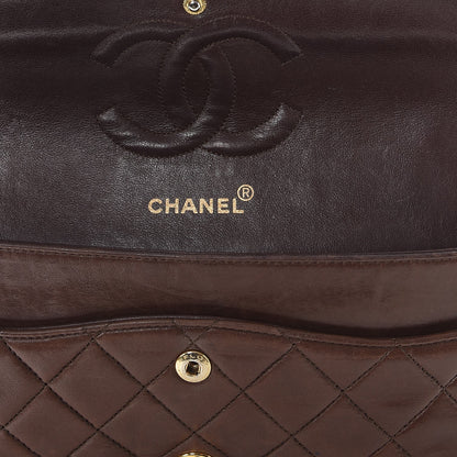 Chanel Lambskin Medium Double Flap Brown 10 of 17