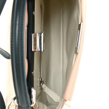 Fendi Nappa Colorblock Mini Peekaboo Iconic Satchel Soap Amazzonia Opal 6 of 15