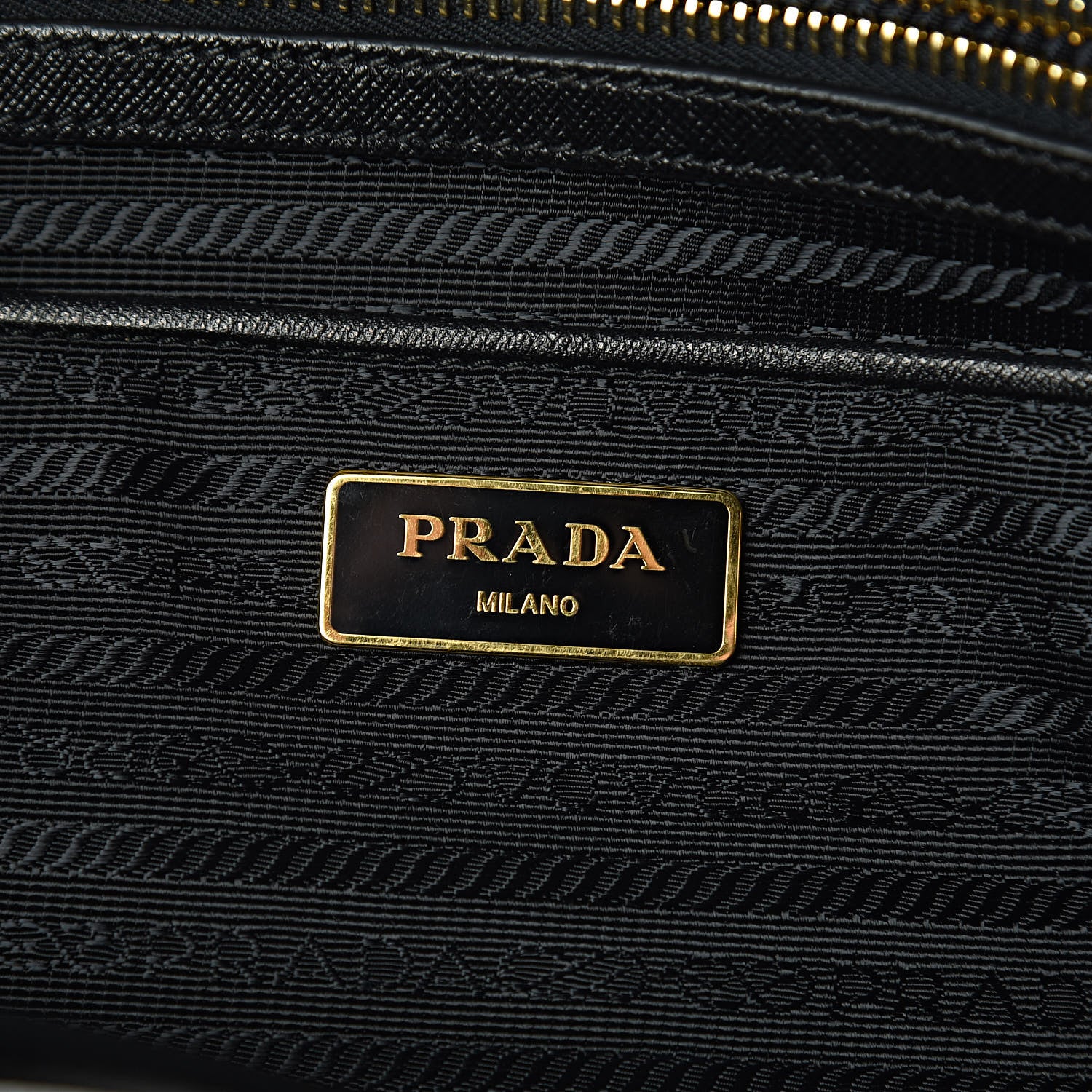 Prada Tessuto Nylon Saffiano Tote Black 6 of 12