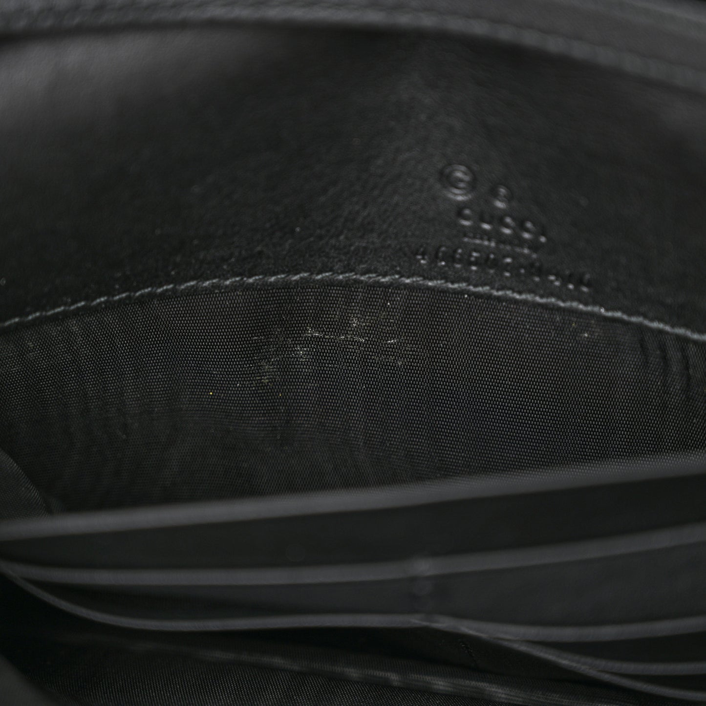 Microguccissima Crossbody Wallet Black