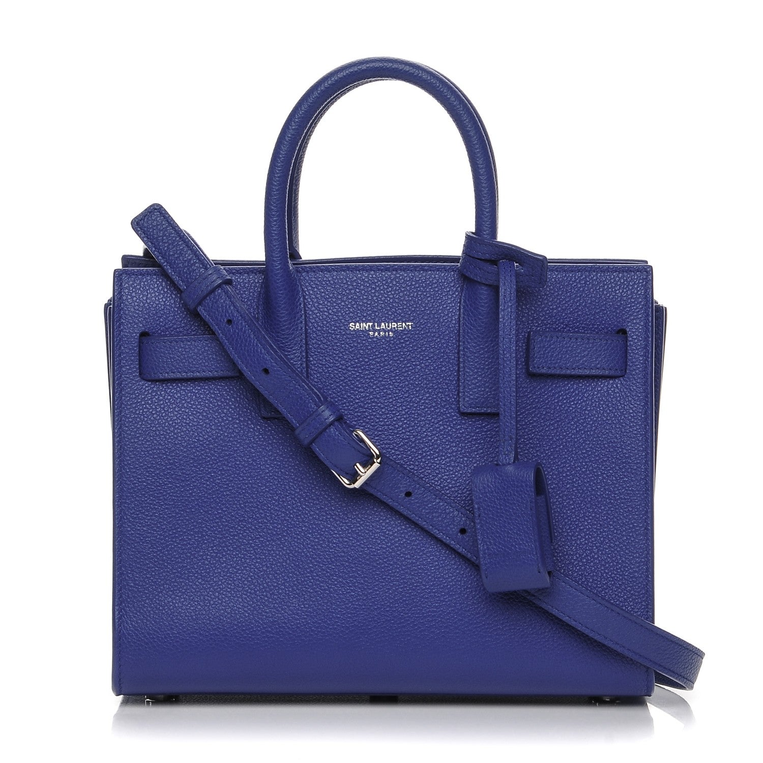 Saint Laurent Calfskin Nano Sac De Jour Cobalt Blue 1 of 7