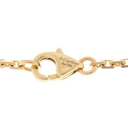 Cartier 18K Yellow Gold Diamond Interlocking LOVE Necklace 4 of 4