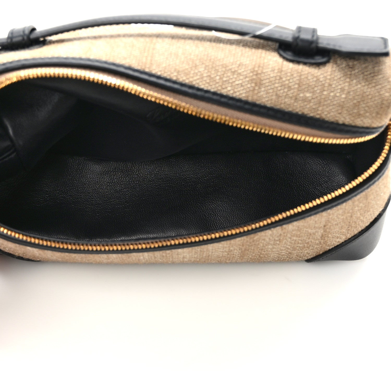 Loro Piana Hemp Silk L19 Extra Pocket Pouch Mooncake Biscuit Black 5 of 10