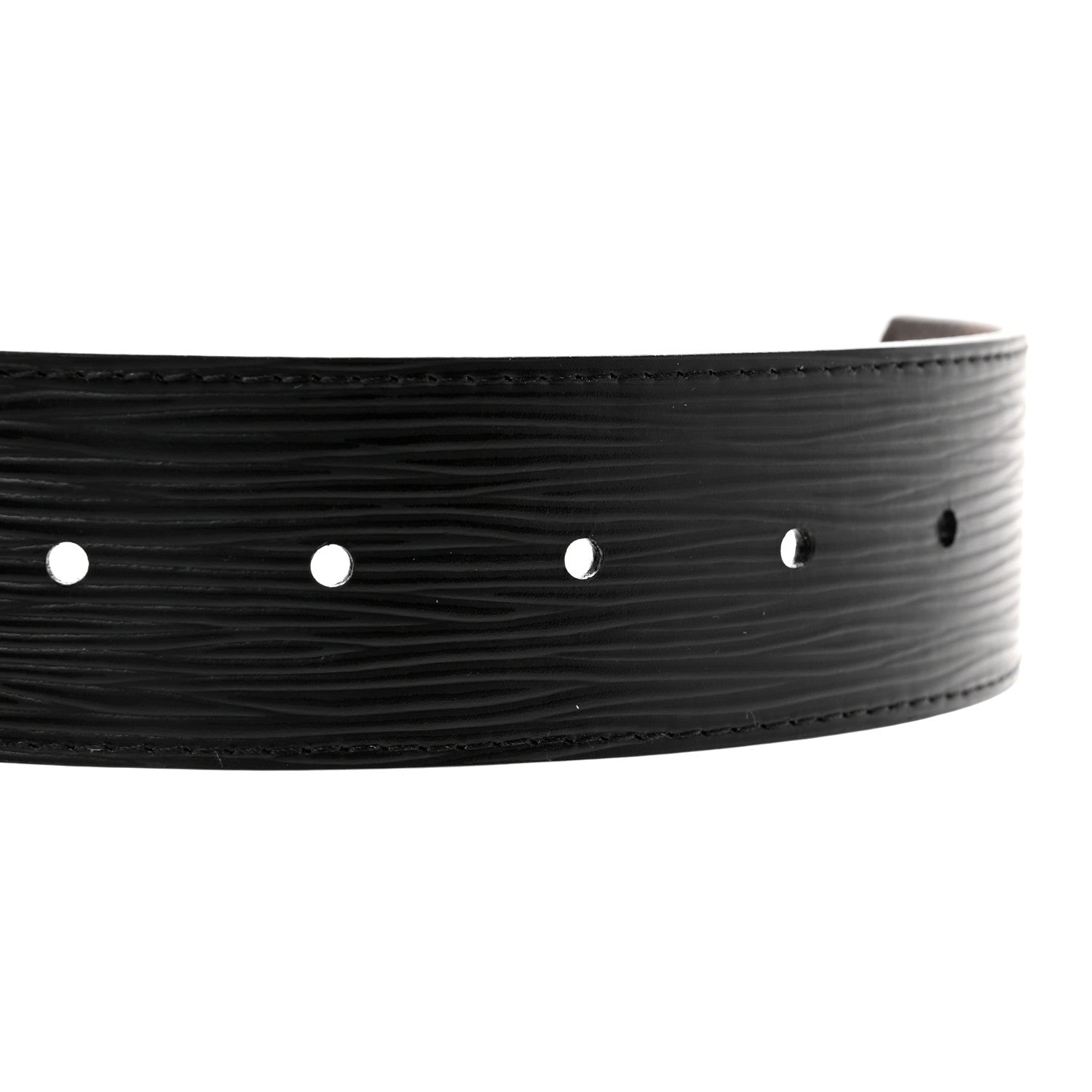 Louis Vuitton Calfskin Monogram LV Initiales Reversible Belt 95 38 Black 5 of 5