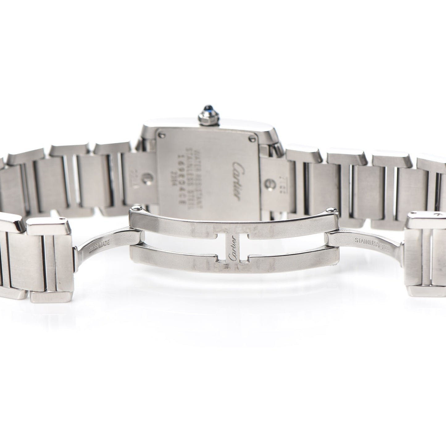 Stainless Steel 20mm Tank Francaise Quartz Watch