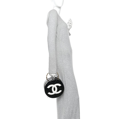 Chanel Patent CC Round Vanity Case Black 2 of 11