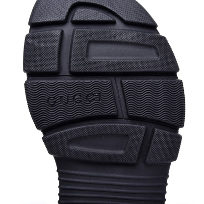 Gucci X SEGA Nappa Mesh Mens Aguru Sandals 8 Loess Black 9 of 11
