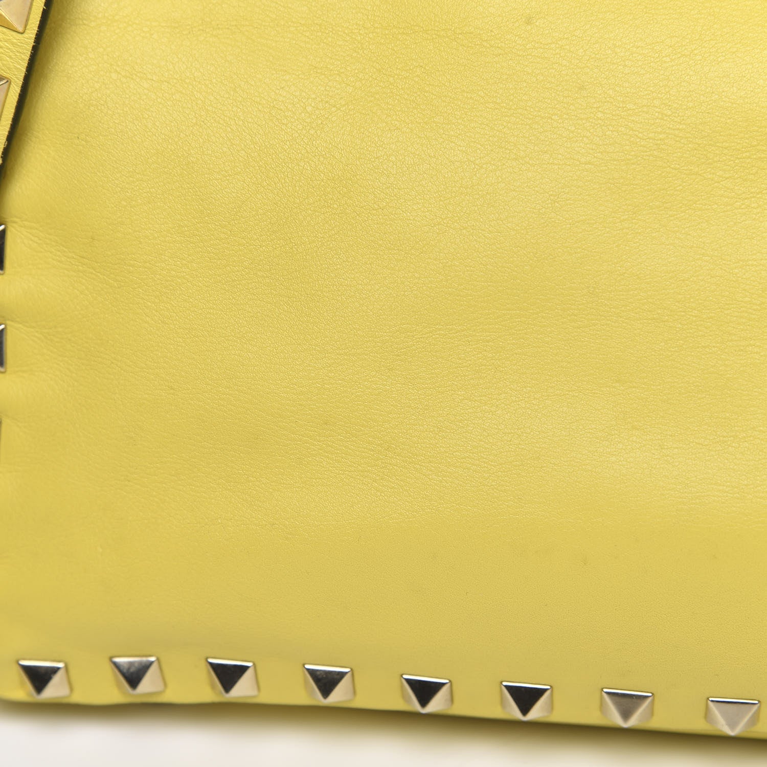 Valentino Garavani Vitello Small Rockstud Tote Water Yellow 12 of 12