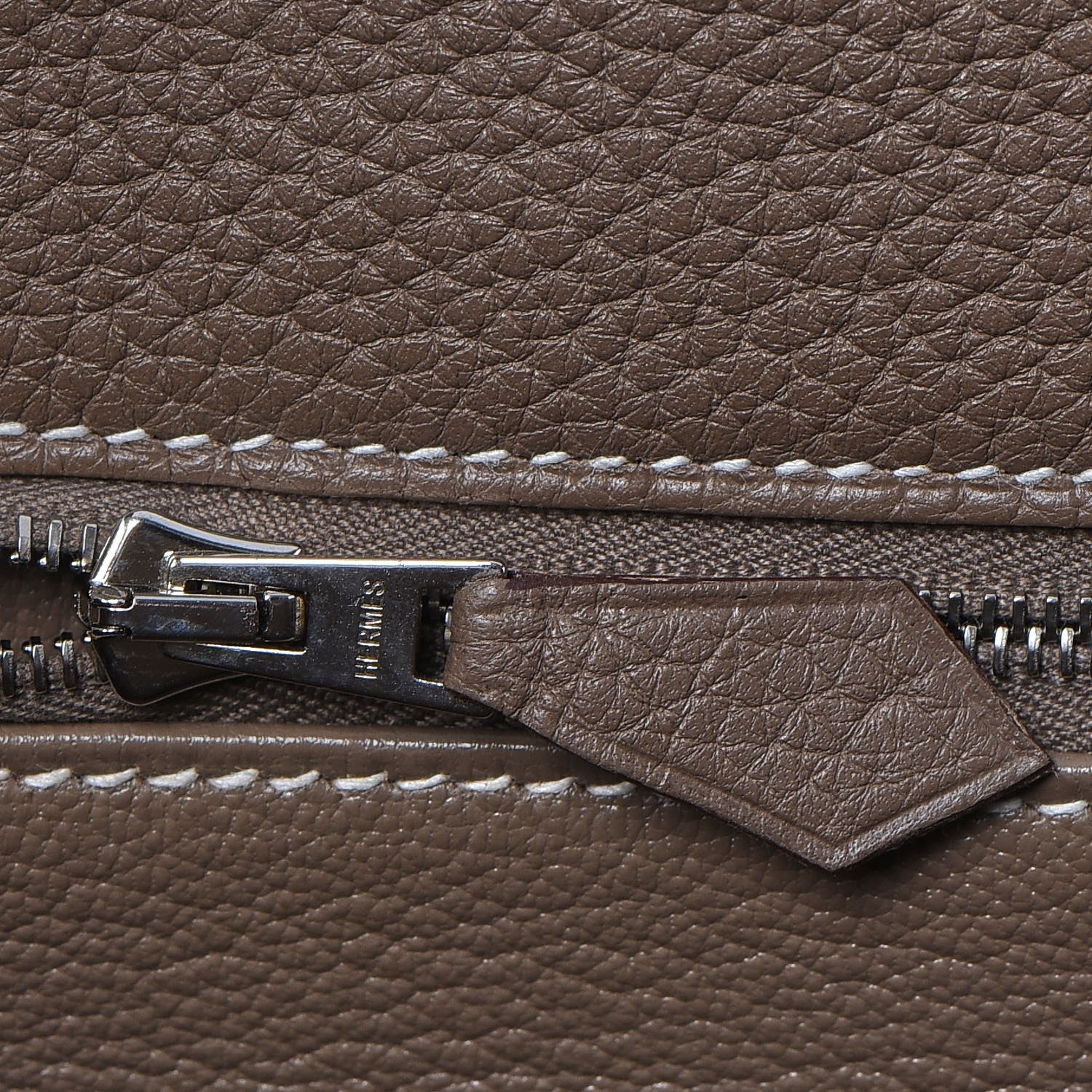 Hermes Taurillon Clemence Retourne Kelly 40 Etoupe 15 of 36