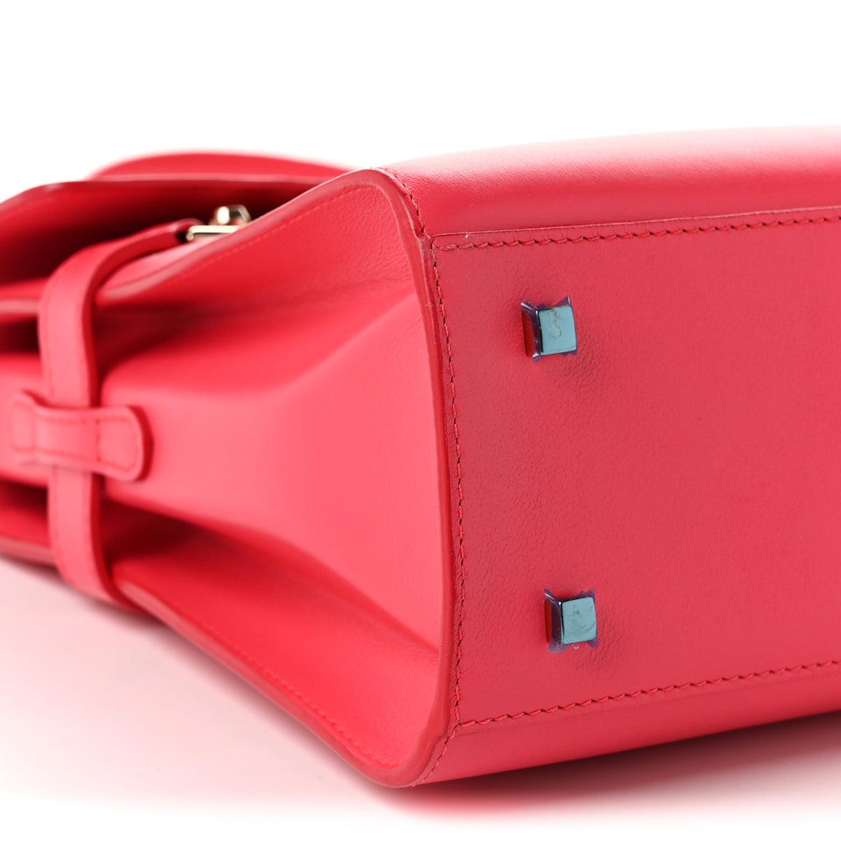 Calfskin MM Tempete Satchel Rose Candy