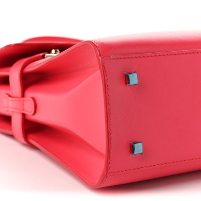 Delvaux Calfskin MM Tempete Satchel Rose Candy 18 of 21