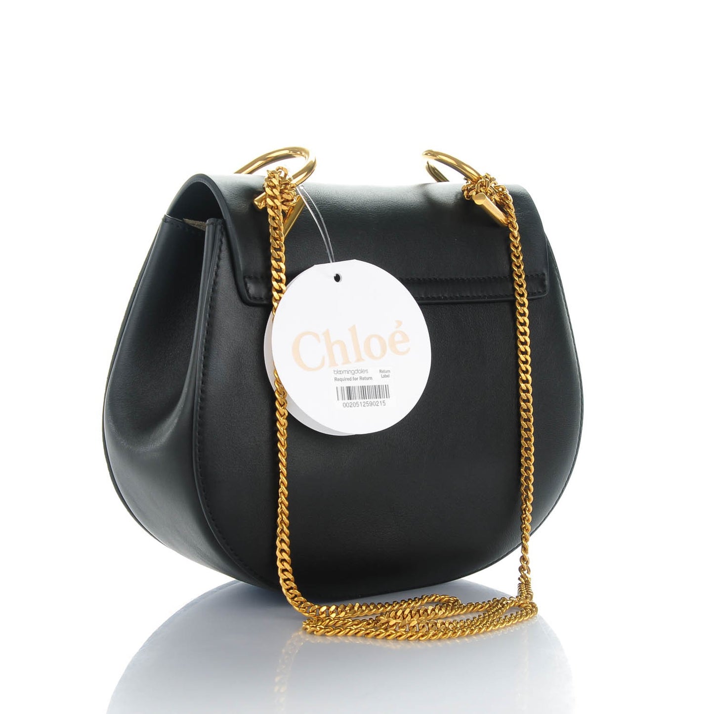 Suede Calfskin Patchwork Drew Shoulder Bag Black