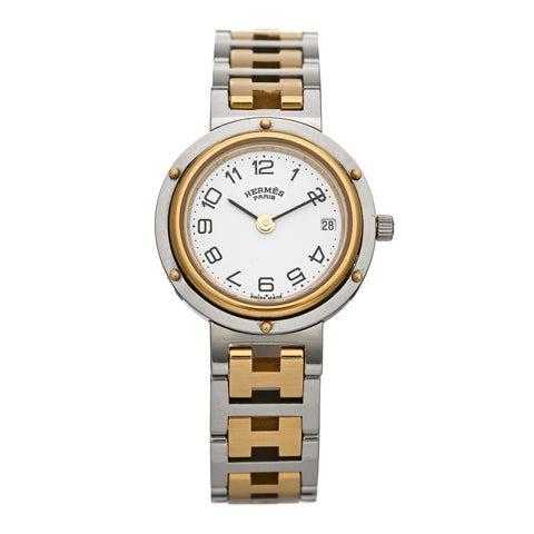 Stainless Steel 24mm Clipper Quartz Watch Gold