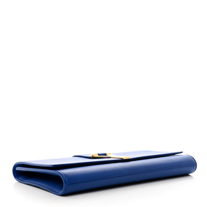 Saint Laurent Calfskin Classic Y Ligne Clutch Royal Blue 4 of 7