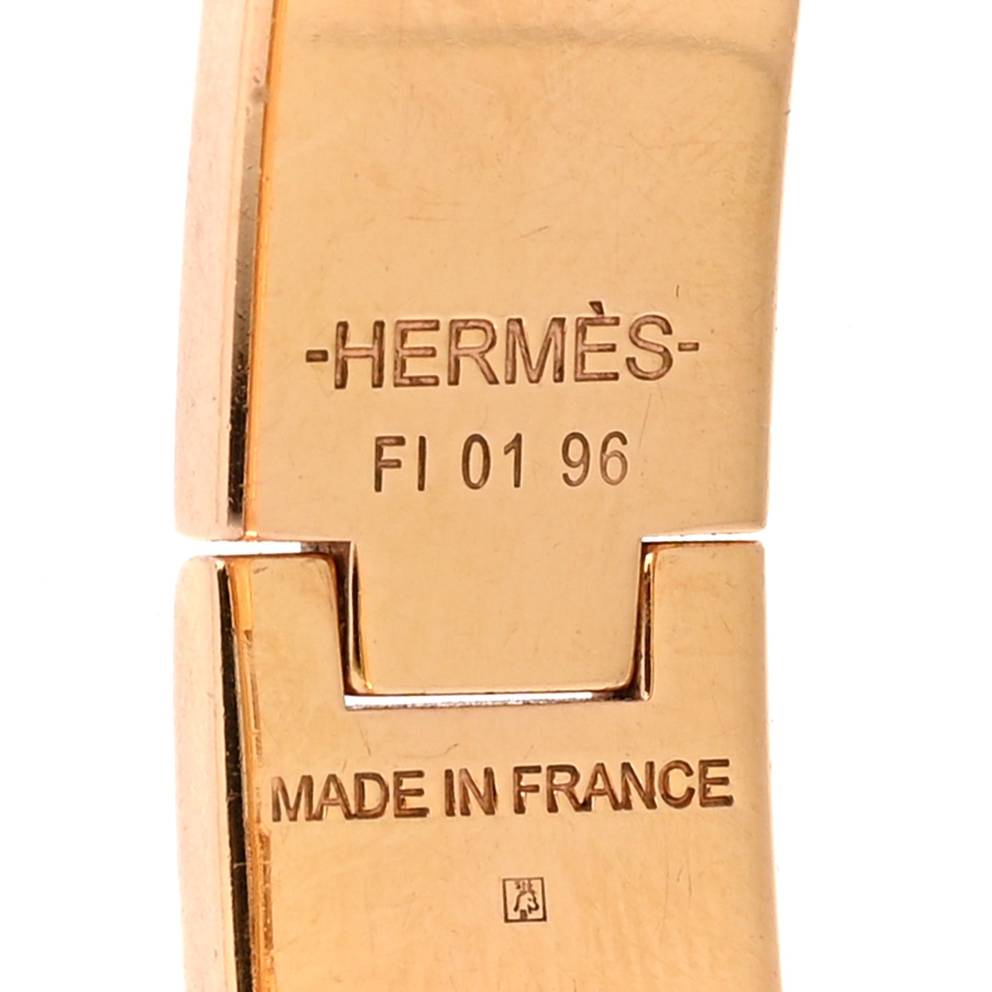 Enamel Narrow Clic Clac H Bracelet PM Black