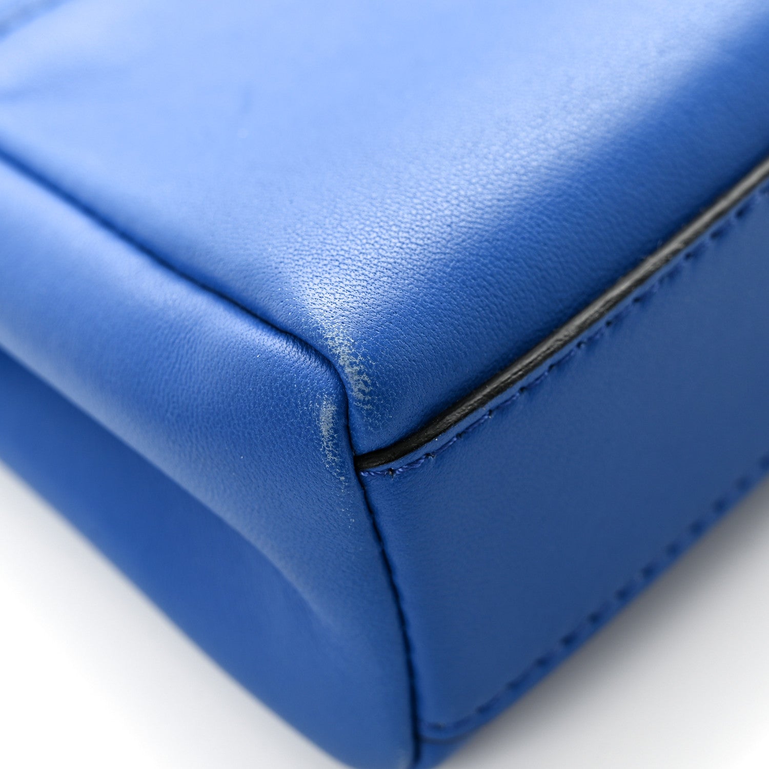 Fendi Shiny Nappa Micro Peekaboo Iconic Satchel Bluette 13 of 13