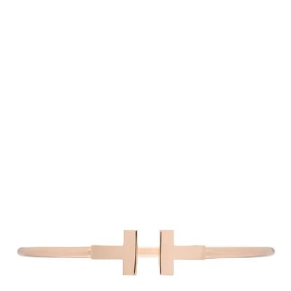 Tiffany 18K Rose Gold T Wire Bracelet 1 of 5
