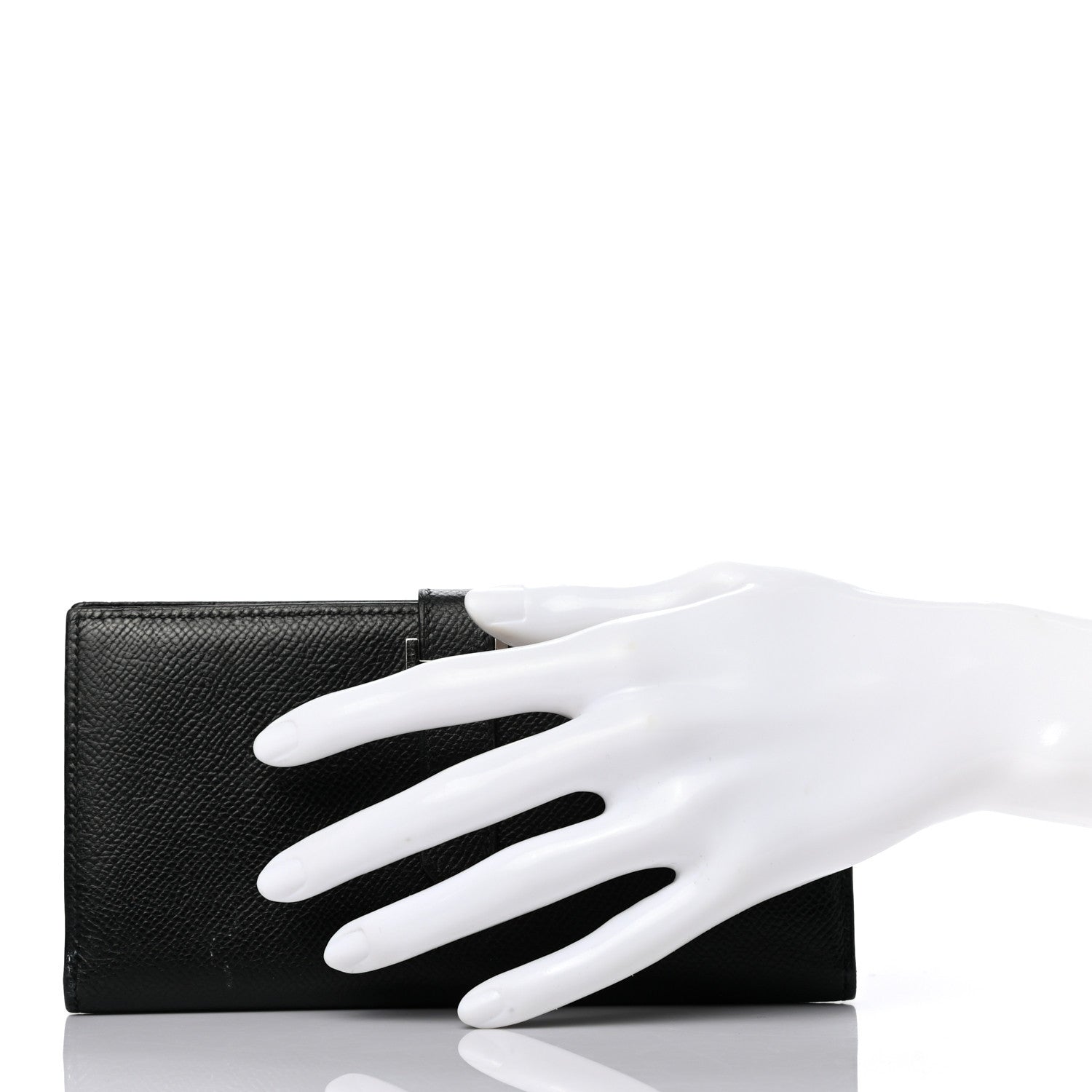 Hermes Epsom Bearn Gusset Wallet Black 2 of 8