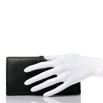 Hermes Epsom Bearn Gusset Wallet Black 3 of 16