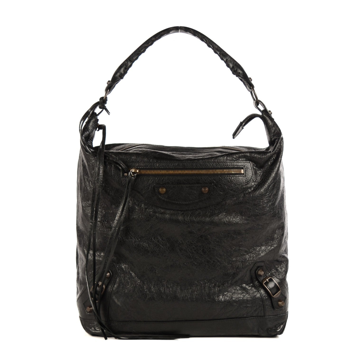 Balenciaga Agneau Classic Hardware Day Hobo Black 1 of 15