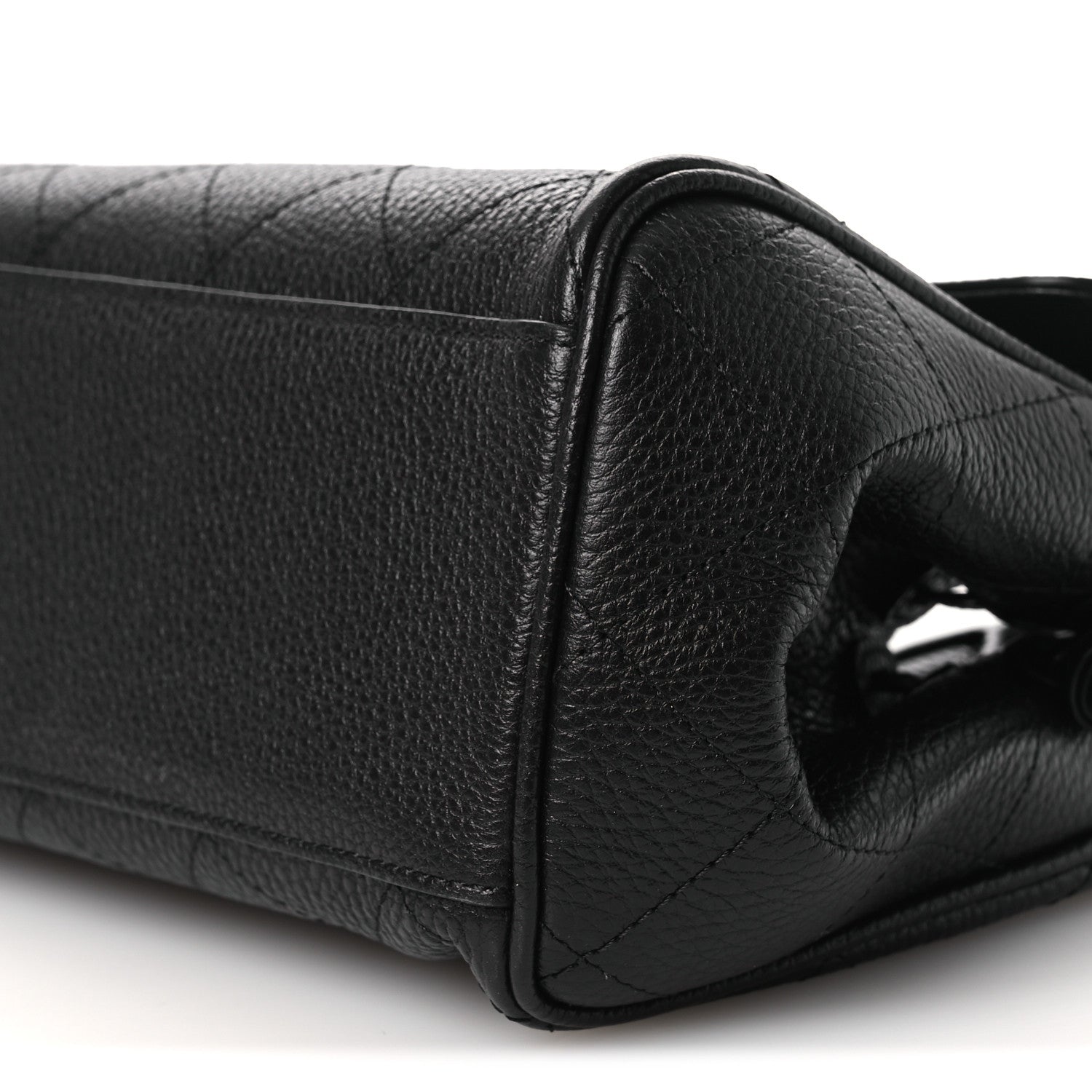 Chanel Grained Calfskin Stitched Urban Essentials Small Shopping Bag Black 10 of 10