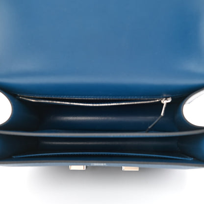 Hermes Epsom Enamel Constance 24 Deep Blue 5 of 12