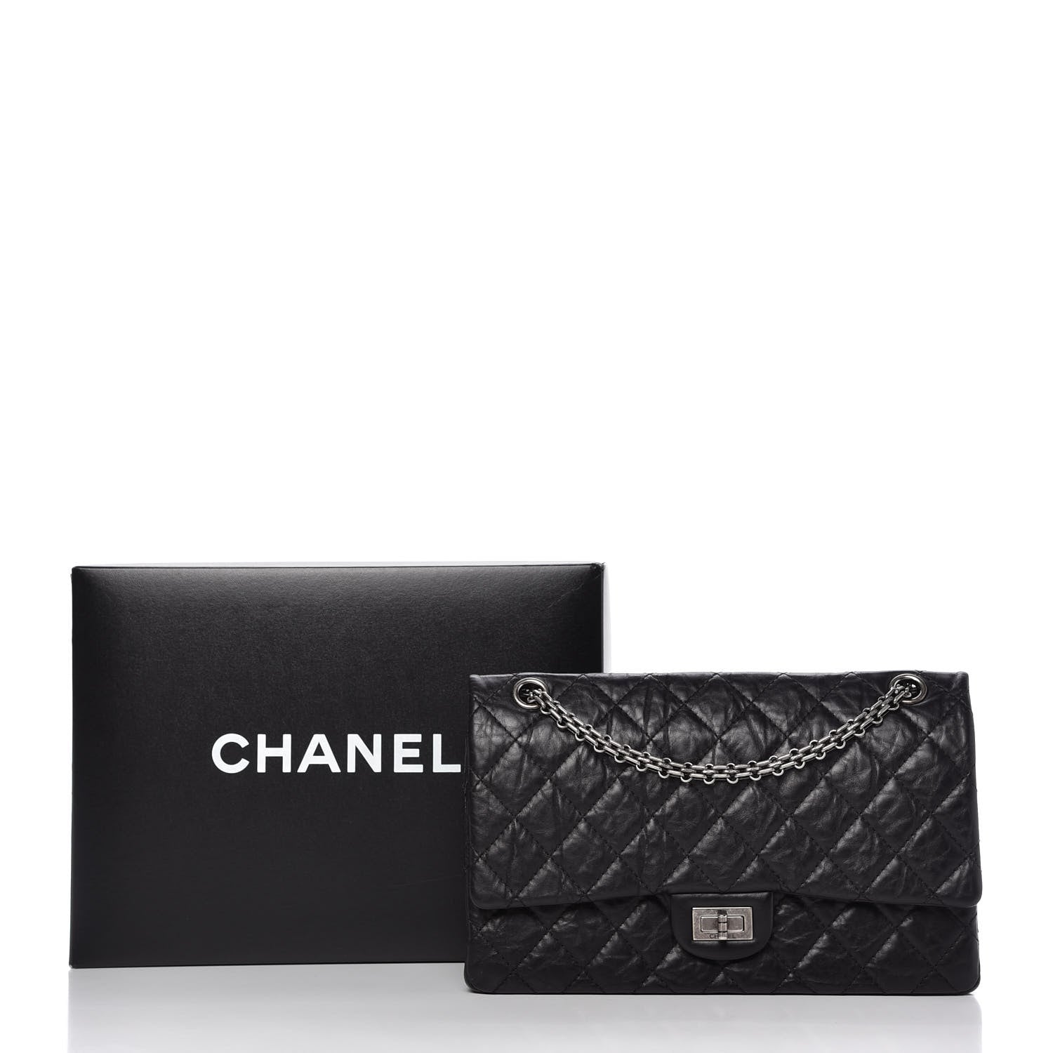 Chanel Aged Calfskin Quilted 2.55 Reissue 226 Flap Black 10 of 10