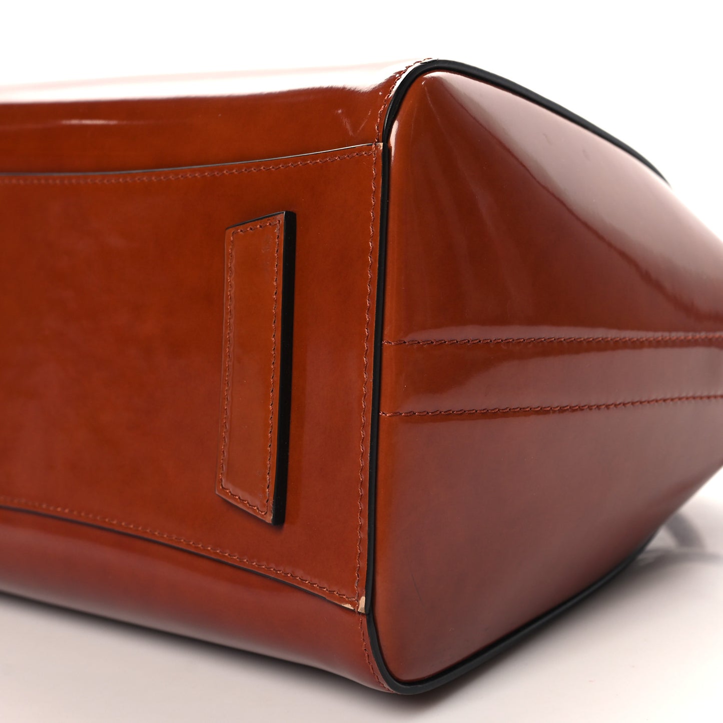 Shiny Lord Calfskin Small Antigona Tan