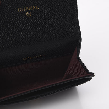 Chanel Caviar Quilted Flap Card Holder Black 5 of 11