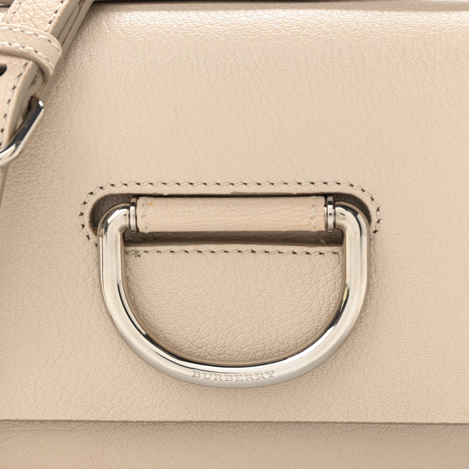 Burberry Goatskin Small D-Ring Bag Stone 9 of 16