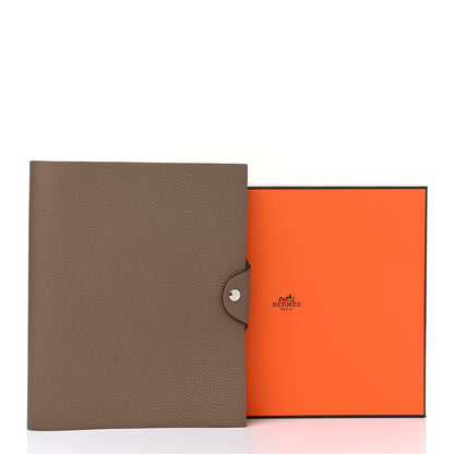 Hermes Togo Ulysse MM Notebook Cover Etoupe 8 of 8